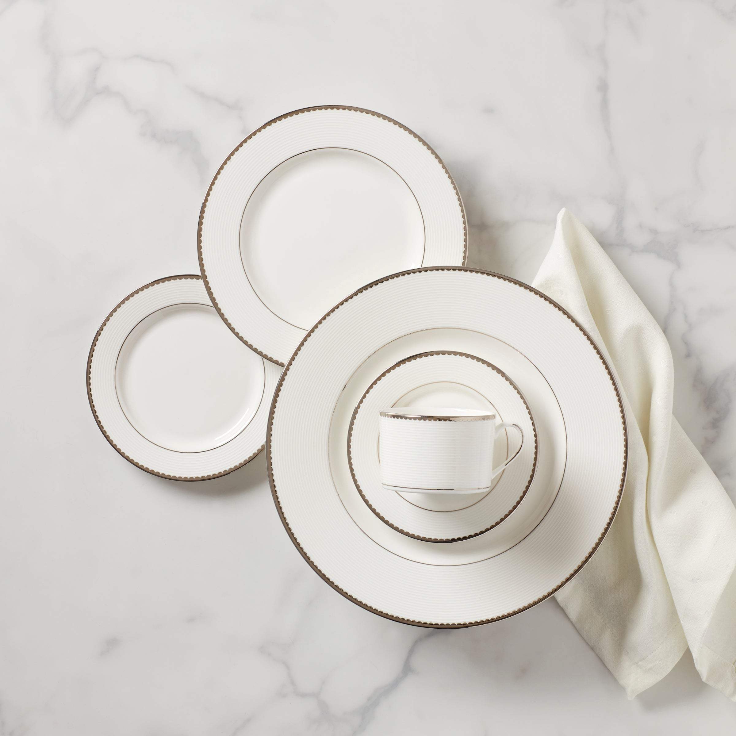 Lenox Fine Lenox Fine Sugar Pointe 5-Piece Place Setting