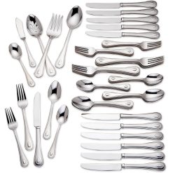 Alternative view of Lenox Fine Lenox Fine French Perle 65-Piece Flatware Set