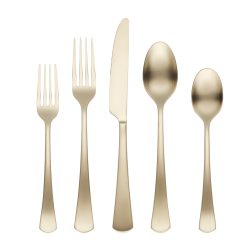 Lenox Fine Lenox Fine Morgan Champagne Satin 20-Piece Flatware Set