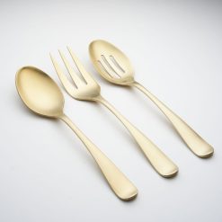 Lenox Fine Lenox Fine Rhiannon Champagne Satin 3-Piece Hostess Set