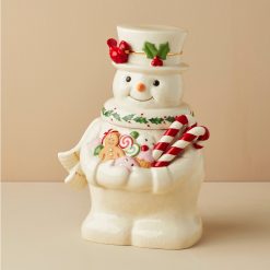 Lenox Fine Lenox Fine Happy Holly Days Snowman Cookie Jar