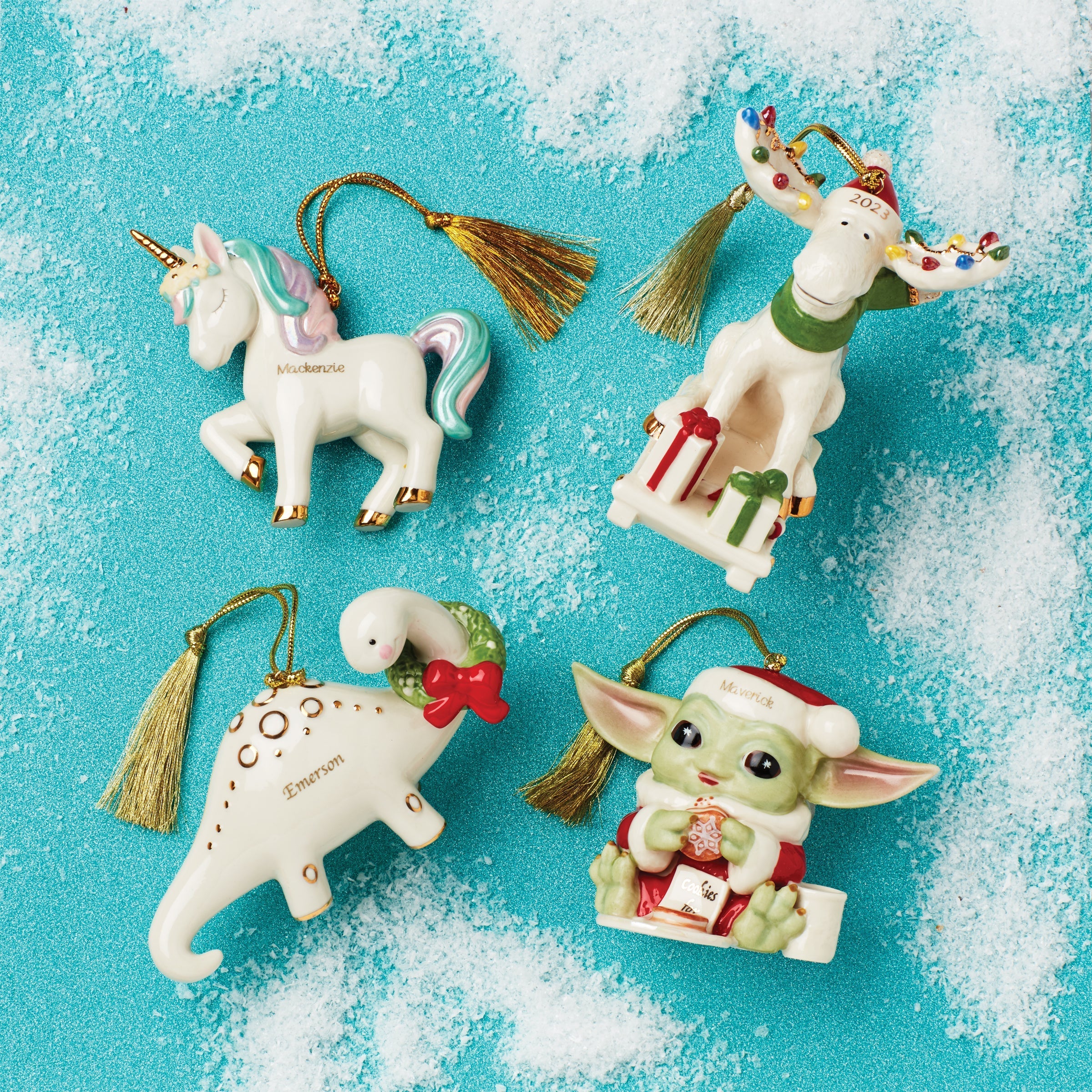 Lenox Fine Lenox Fine Personalized Grogu Ornament - Image 2