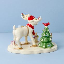 Alternative view of Lenox Fine Lenox Fine Marcel The Moose Delivering Gifts Figurine